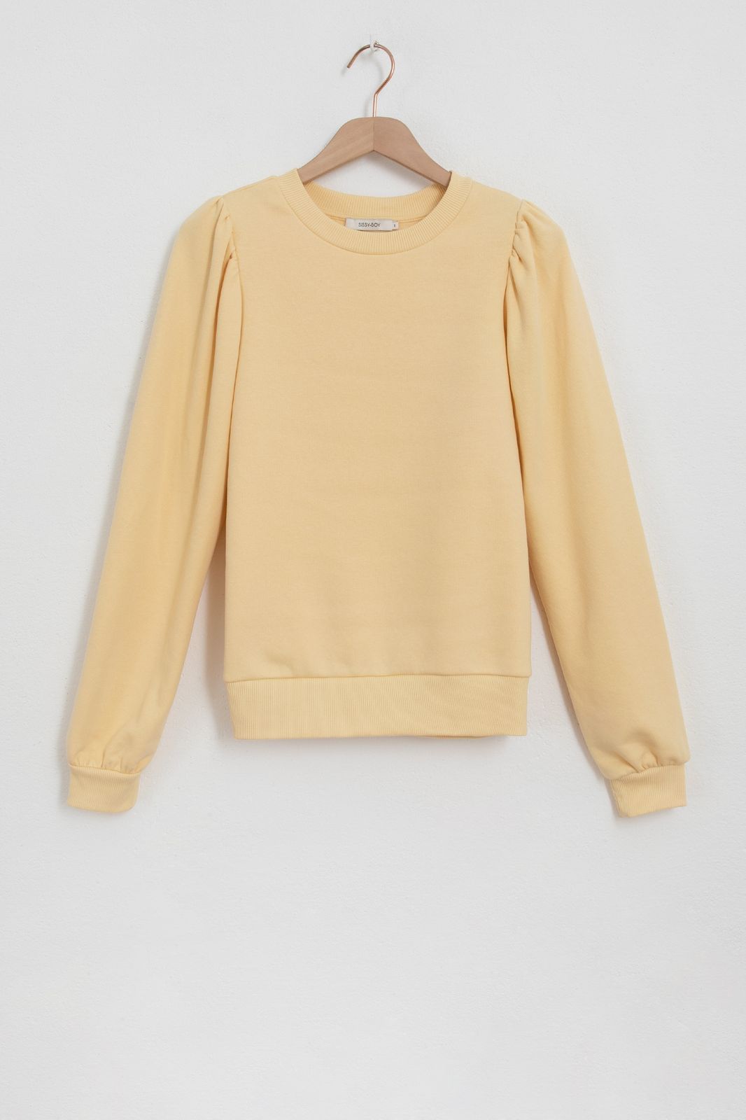 Sweater mit Puffärmeln - gelb