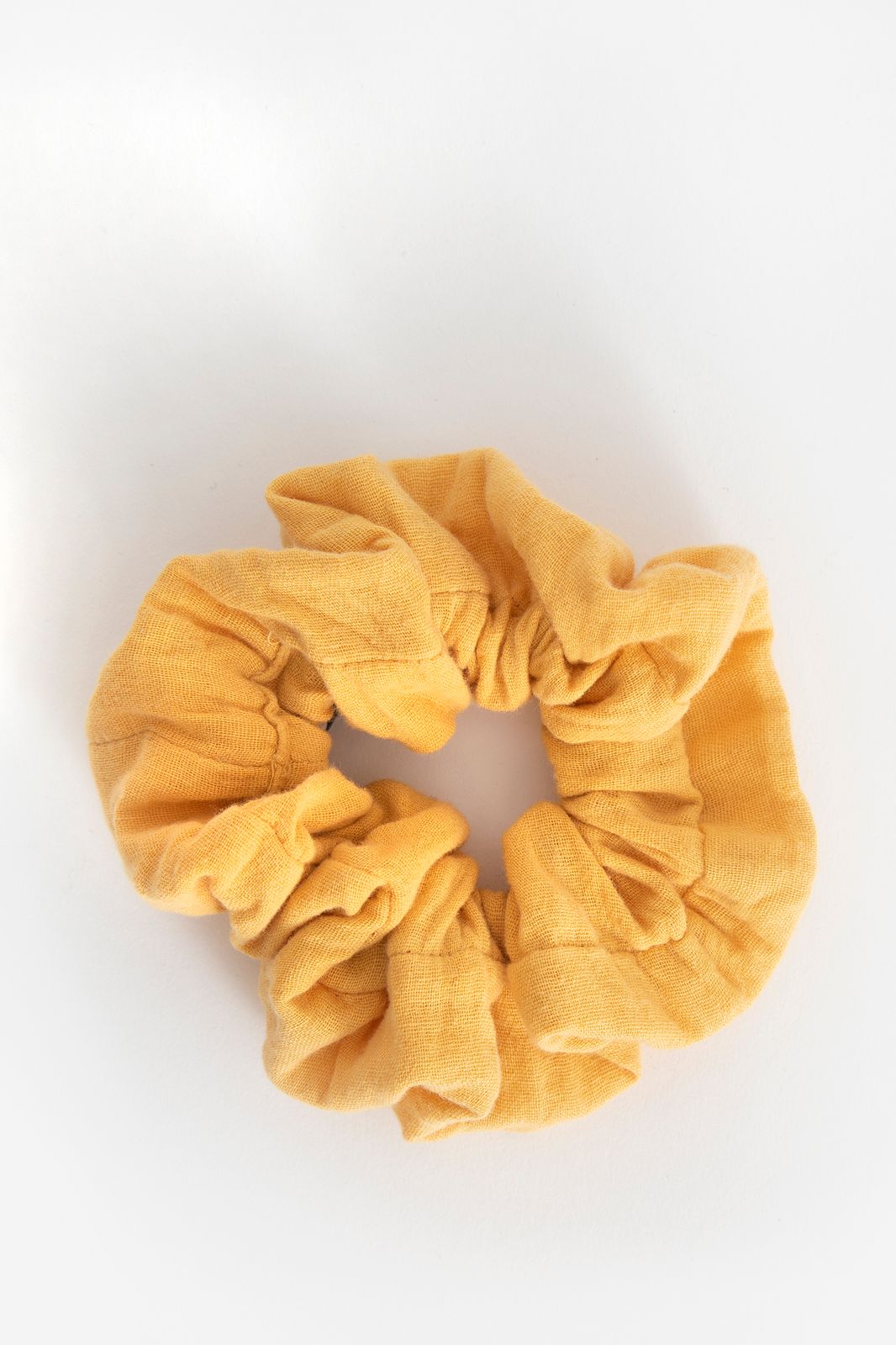 Musselin-Scrunchie - gelb