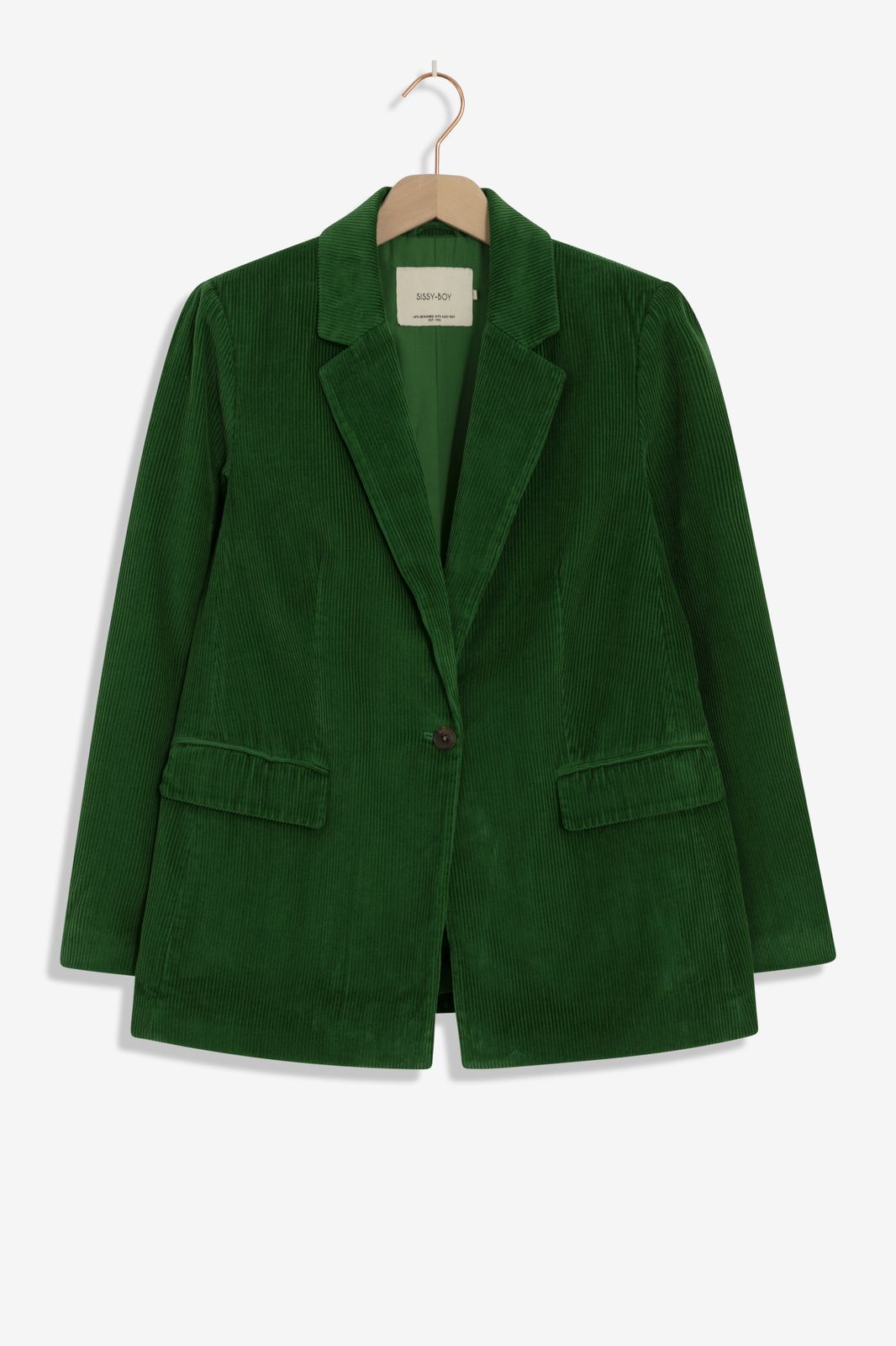 Cord-Blazer - dunkelgrün