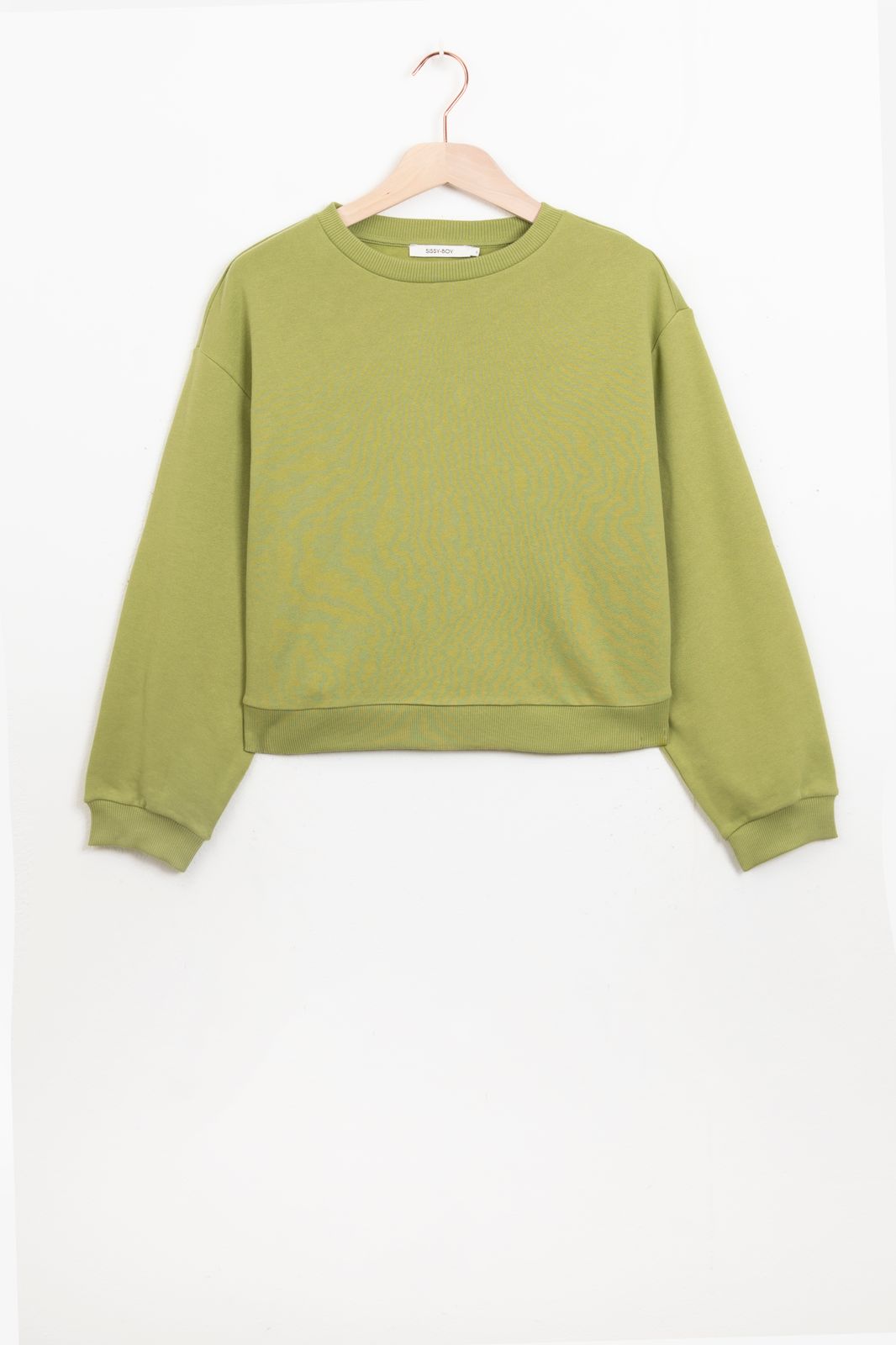 Sweater in Cropped-Optik - grün