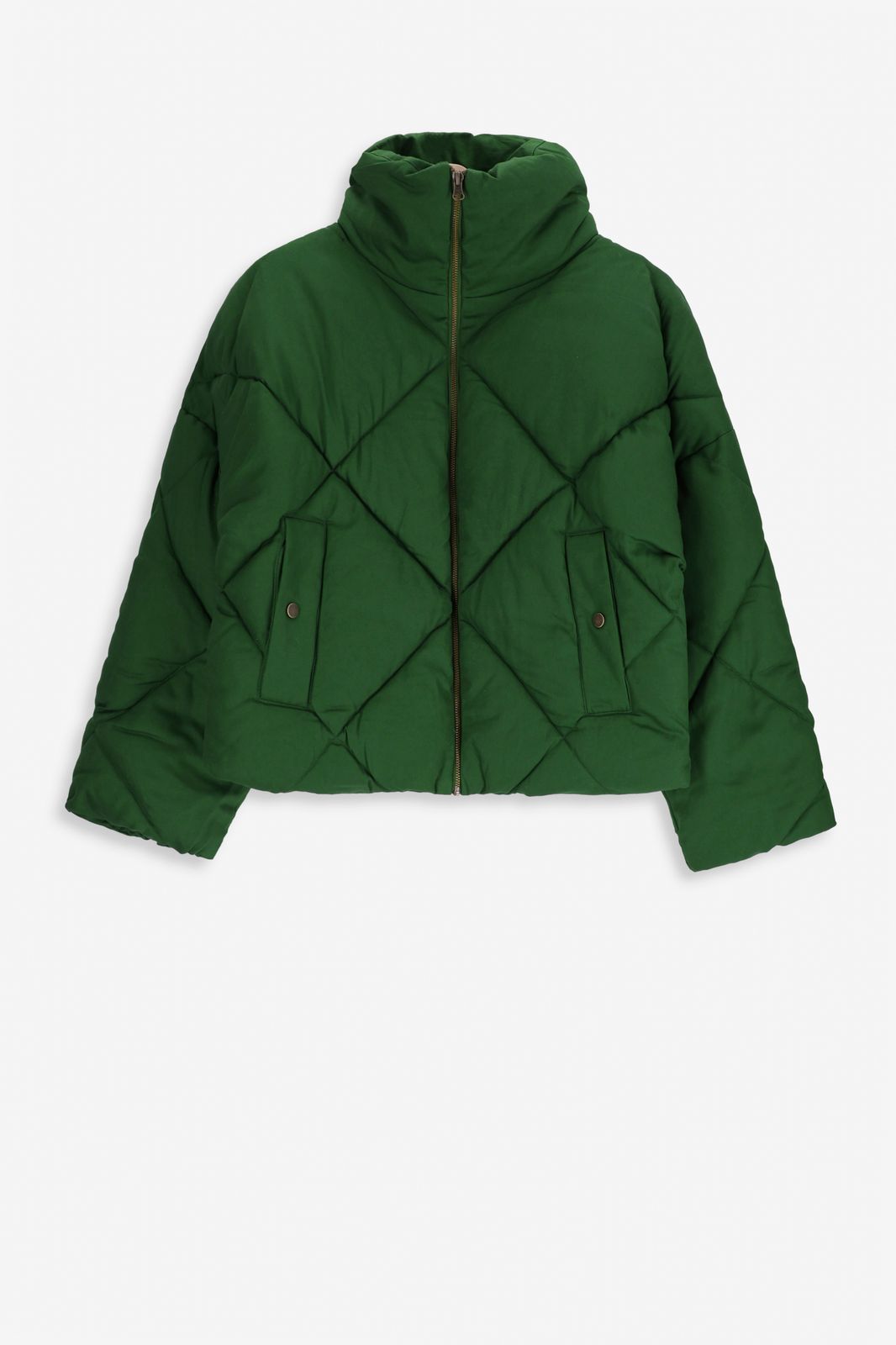 Kurze Steppjacke - grün