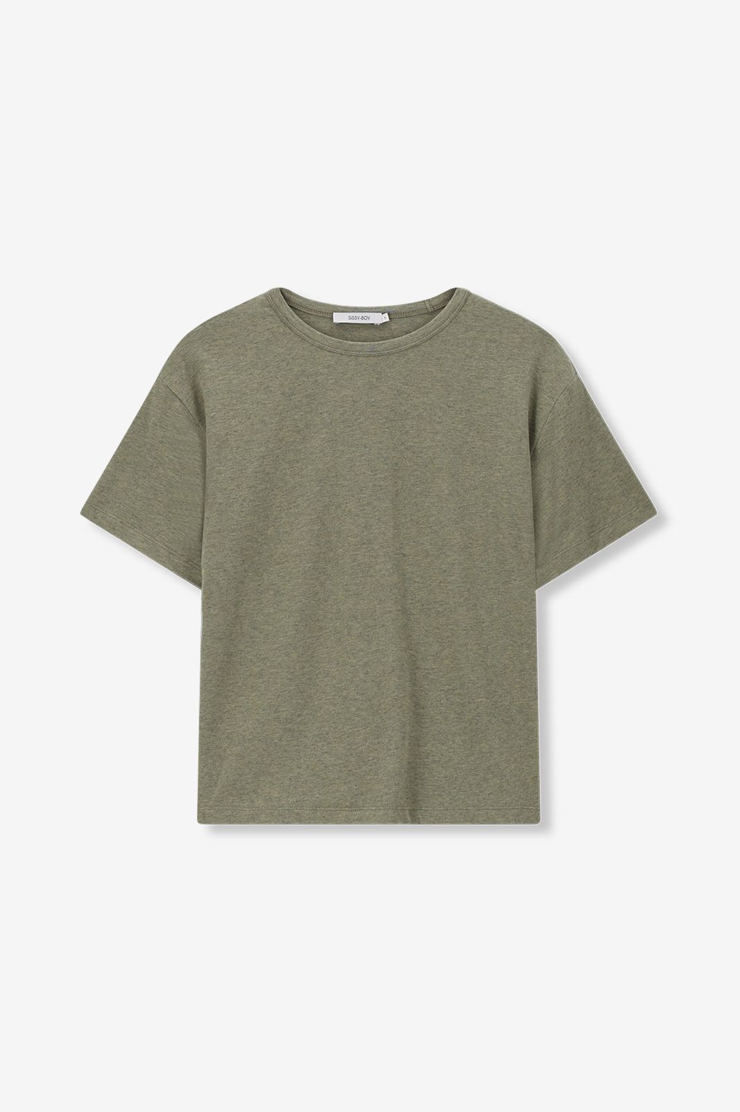 Meliertes T-Shirt - grün