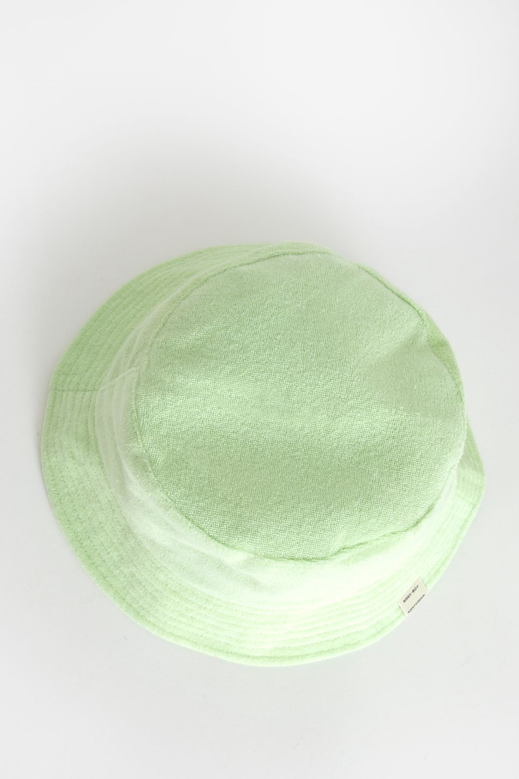 Bucket Hat aus Nickistoff - hellgrün