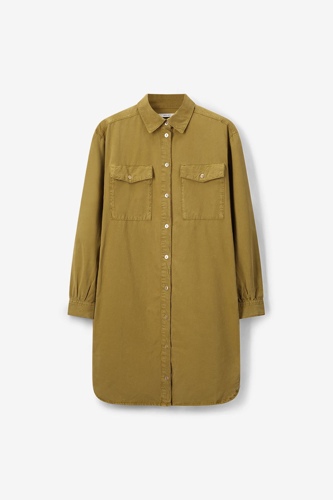 Midi-Kleid mit Gürtel - hellgrün