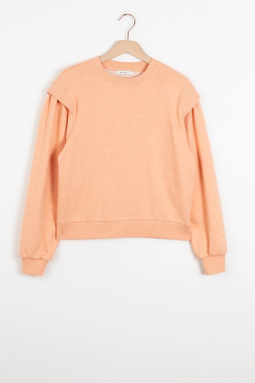 Sweater mit Schulterdetails - orange