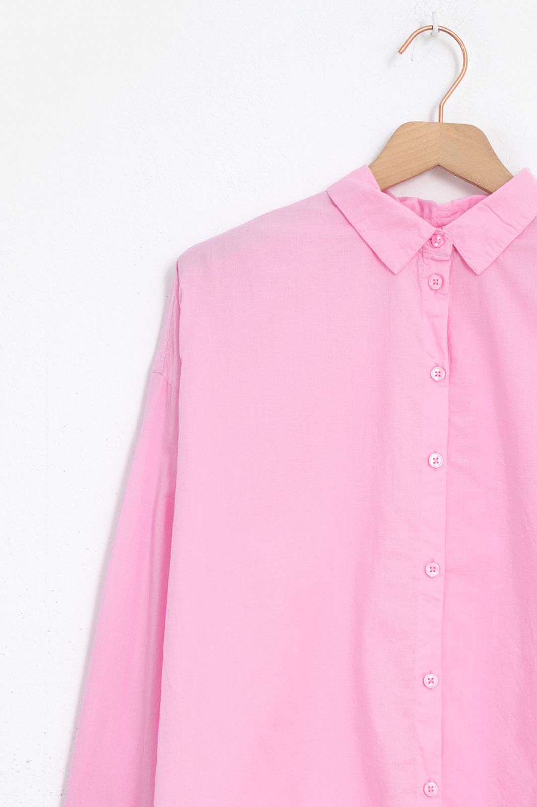 Oversize-Bluse -rosa
