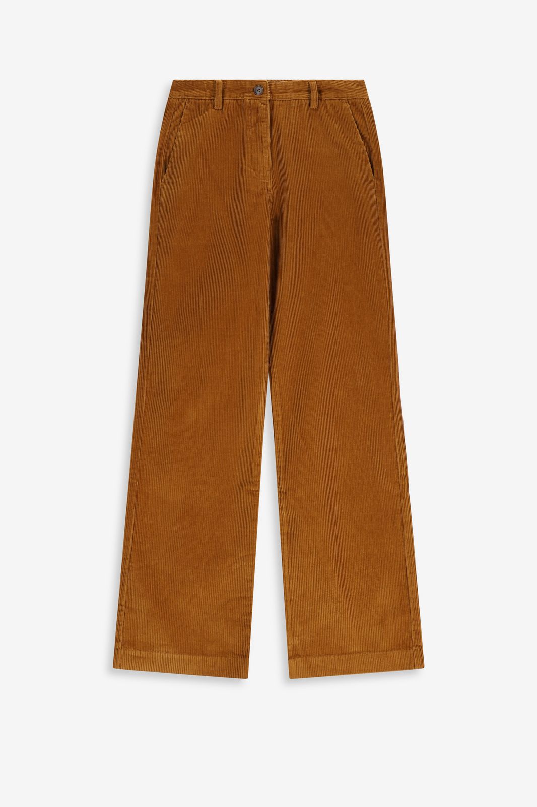 Ausgestellte Cord-Hose - braun