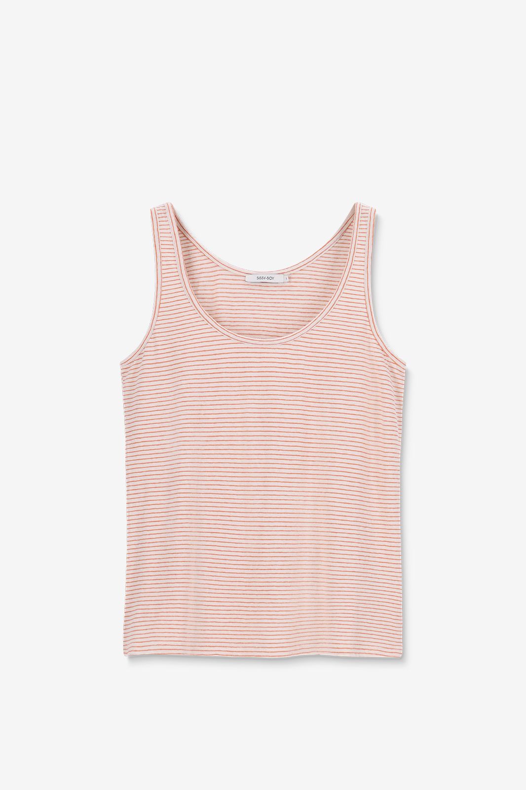 Gestreiftes Top - orange