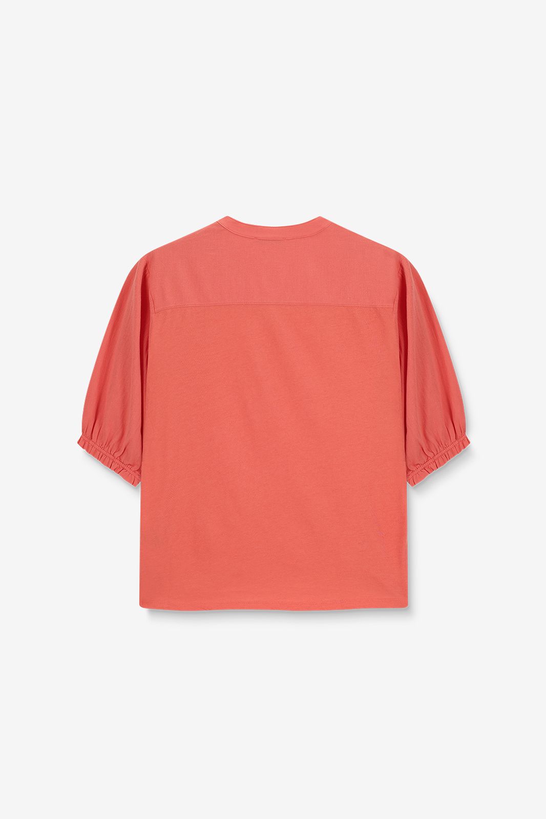 Top mit Puffärmeln - orange