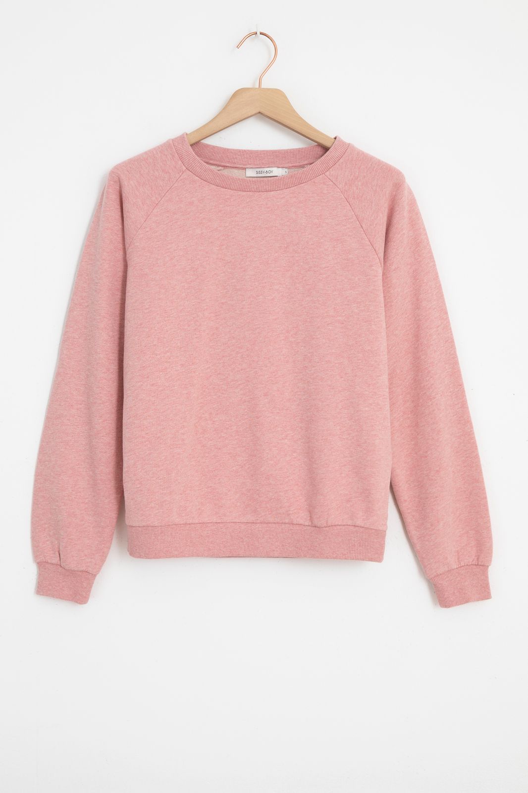 Baumwoll-Sweater - rosa