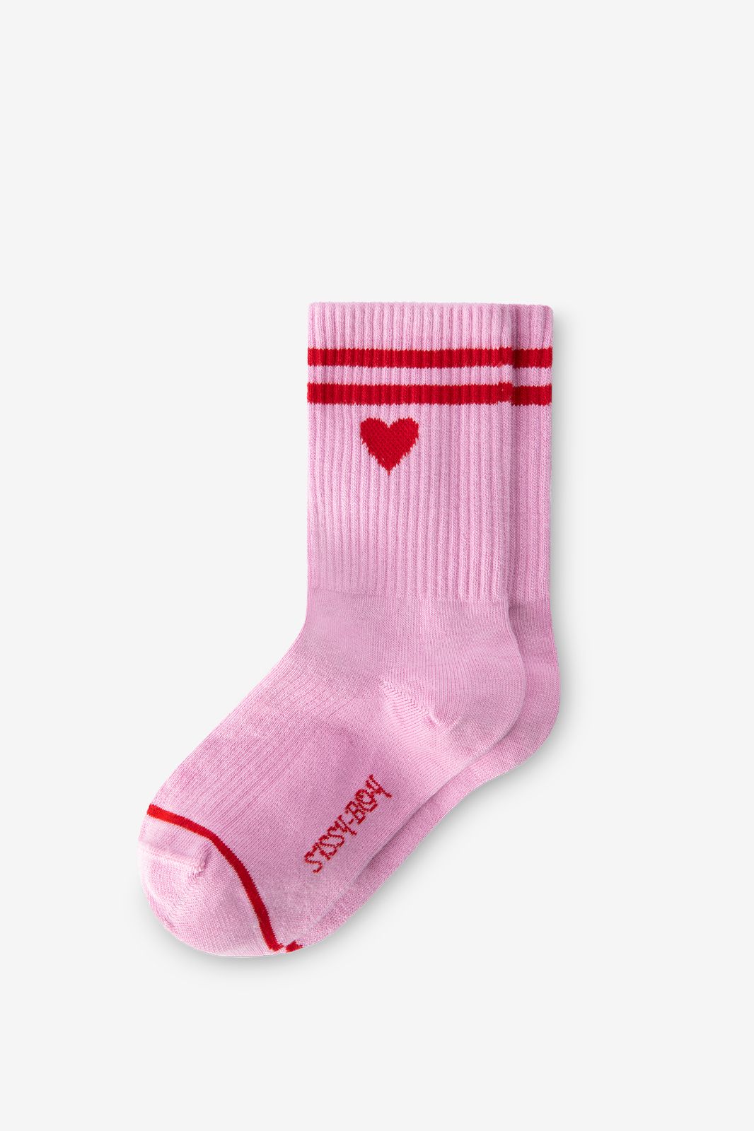 3 Paar Herz Tennissocken Damen - Sportsocken Mit Streifen