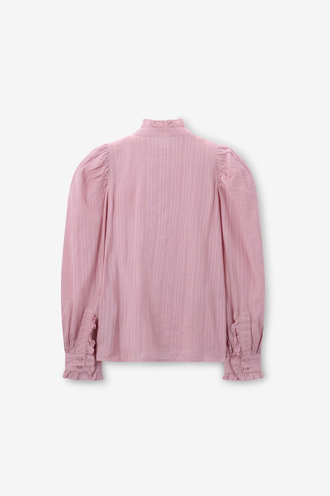 Bluse mit Lurex-Details - rosa