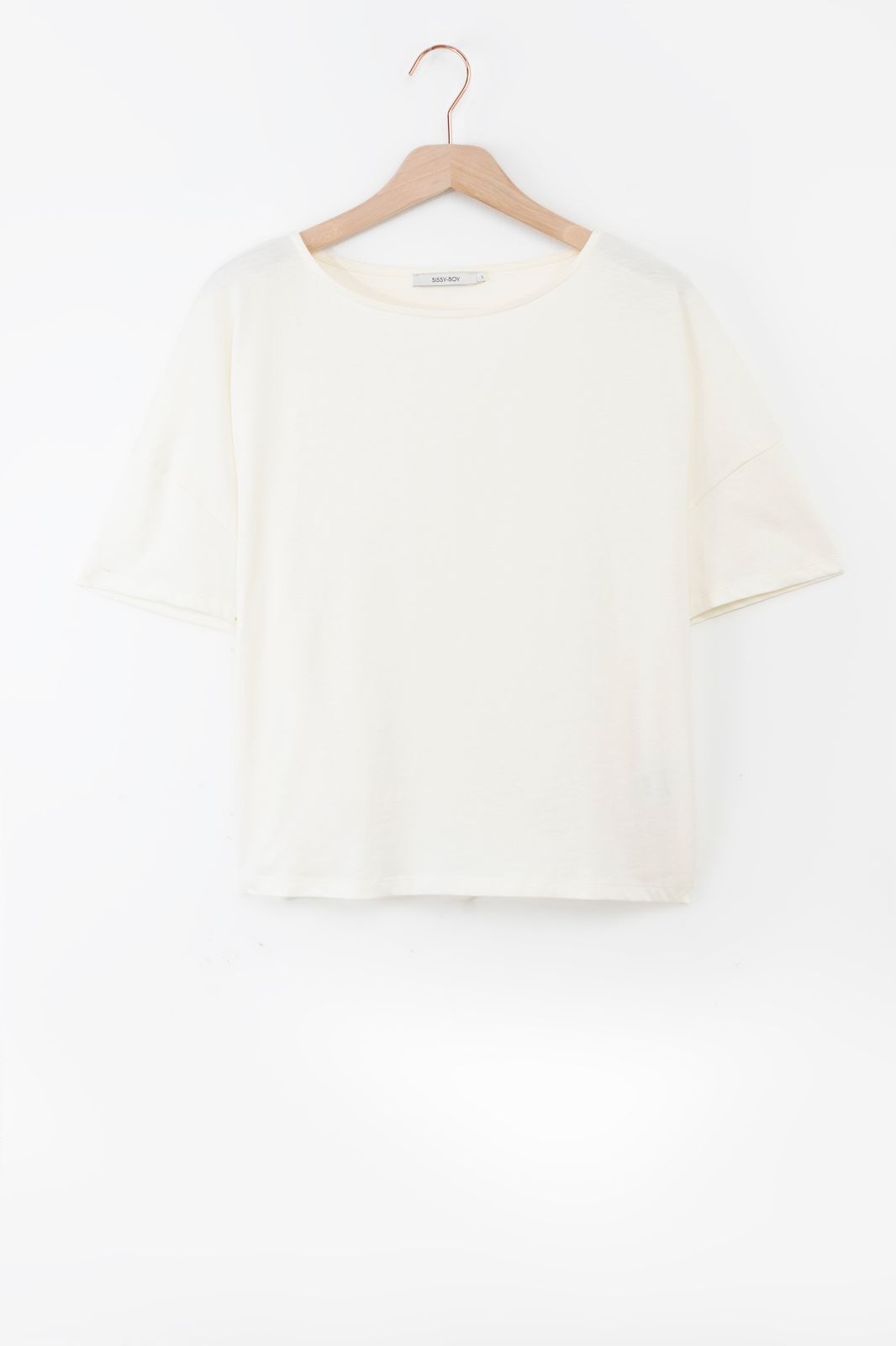 T-Shirt mit Knotendetail - weiß