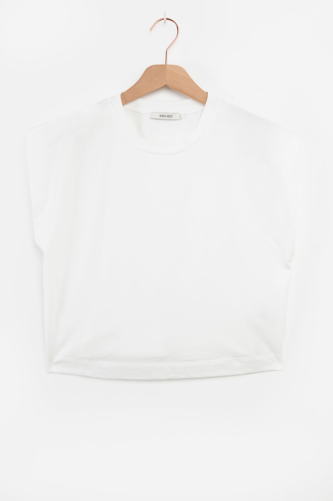 Cropped-Shirt - weiß