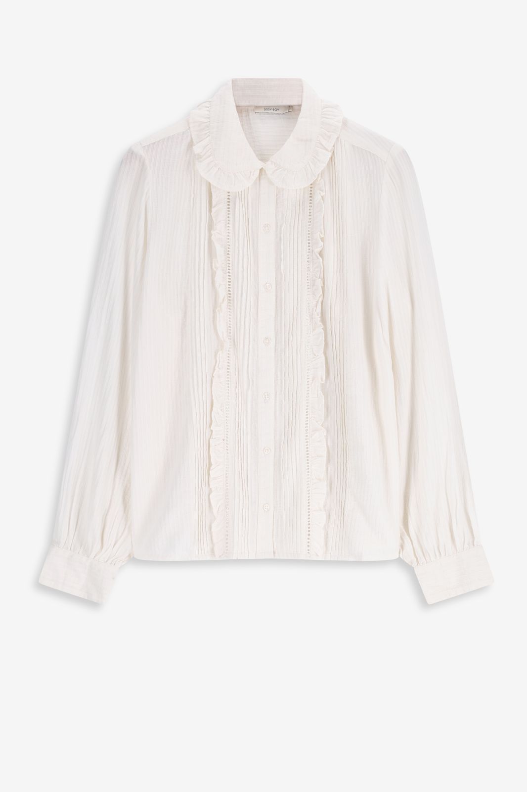 Bluse mit Rüschen-Details - offwhite