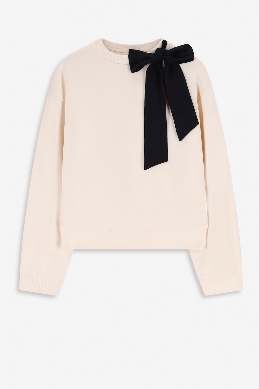 Sweater mit Schleife - weiß