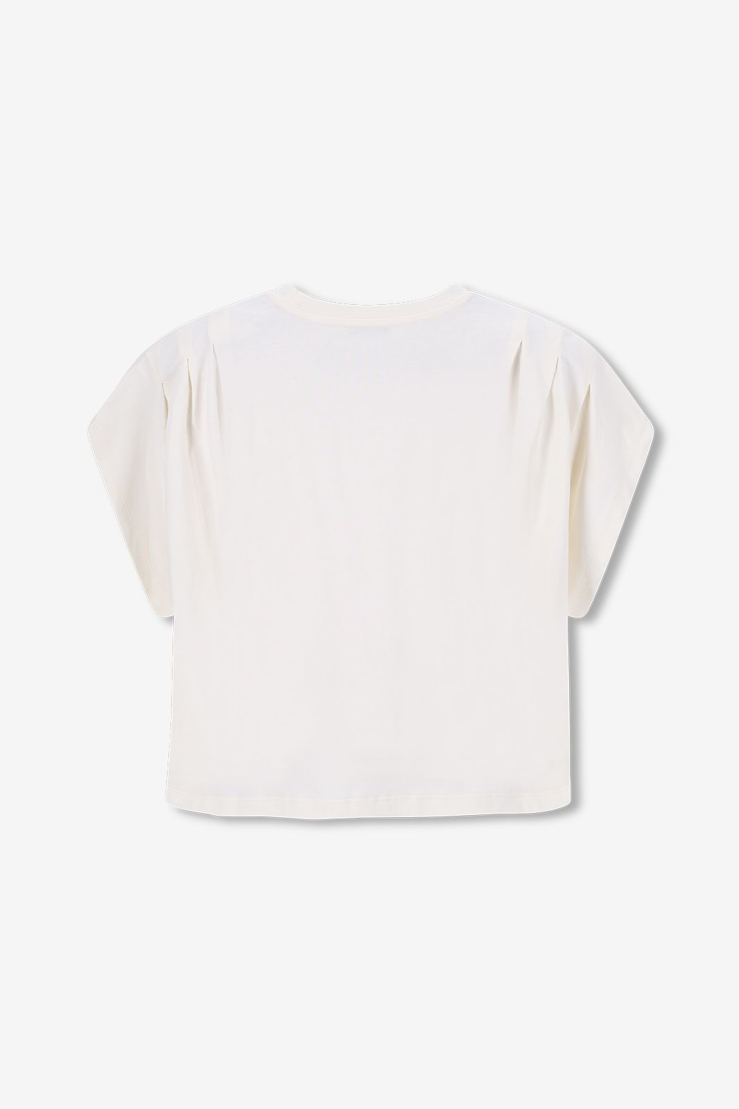 Kastiges T-Shirt - weiß