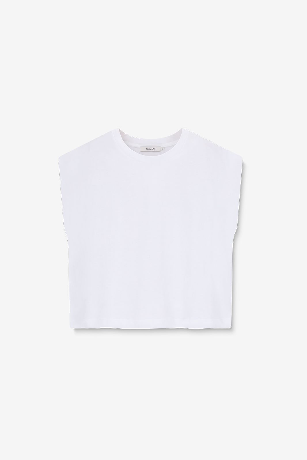 Ärmelloses Shirt - weiß