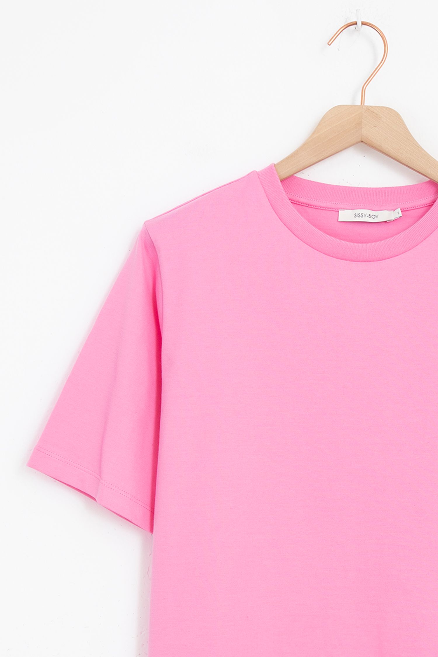 Roze best sale shirt dames