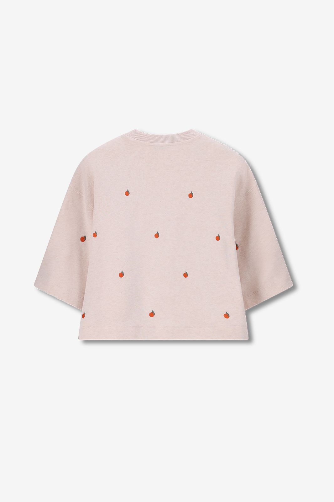 Sweat avec broderies - beige