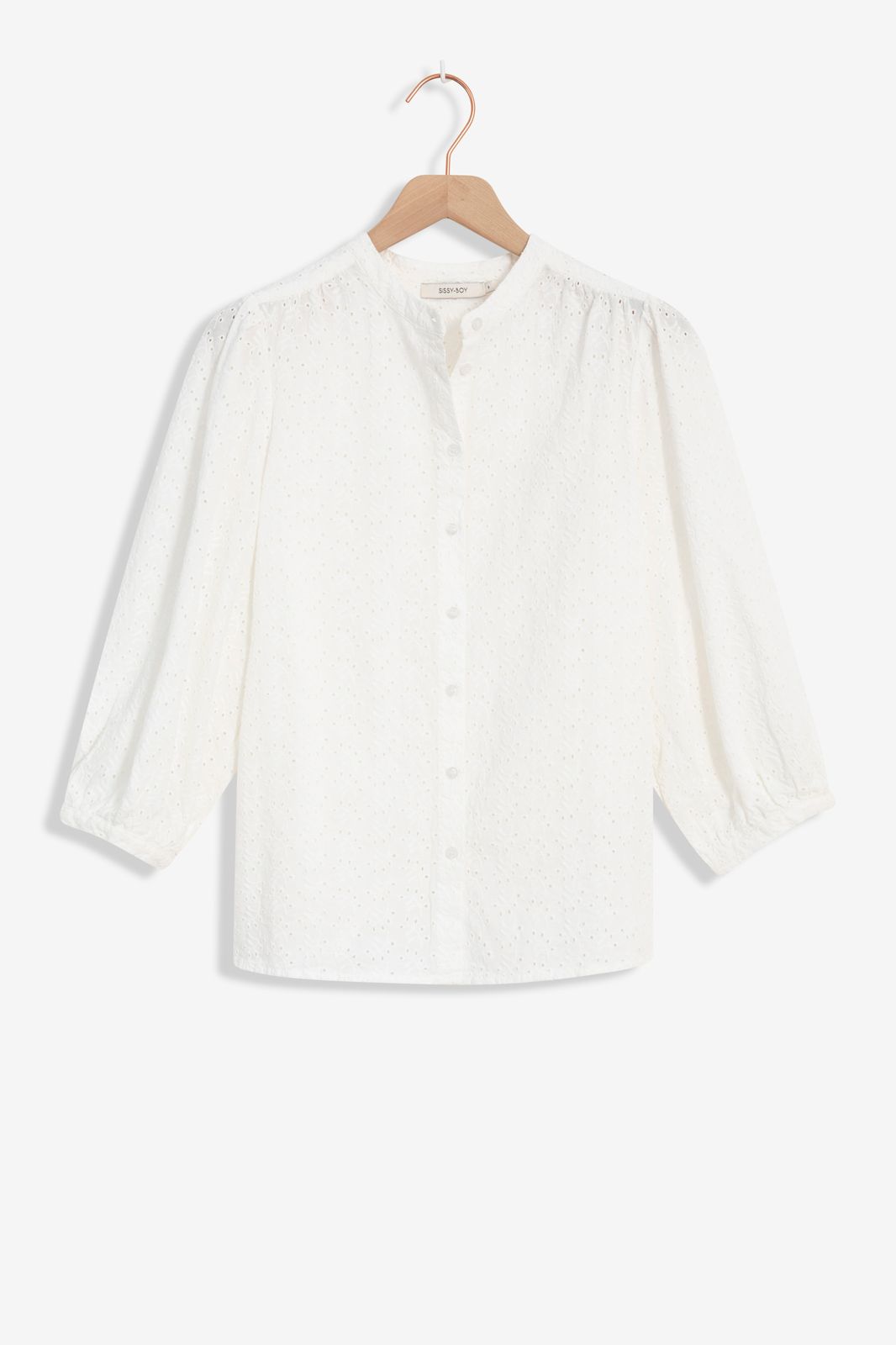 Blouse en broderie anglaise - blanc