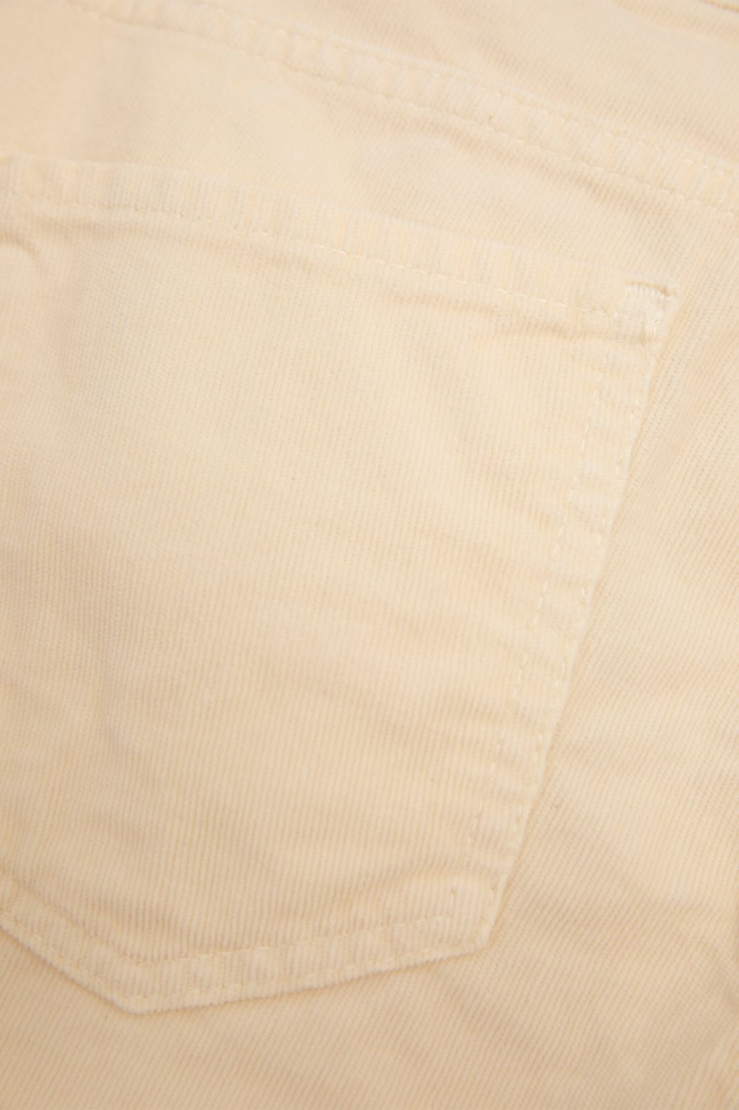 Pantalon évasé en velours côtelé - blanc cassé