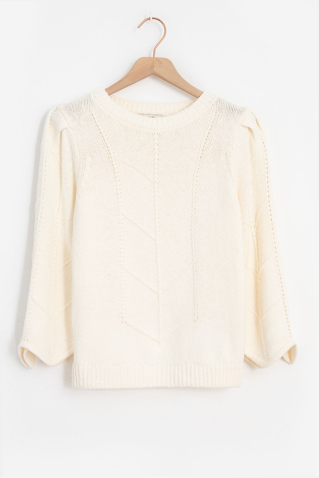 Pull tricoté - blanc