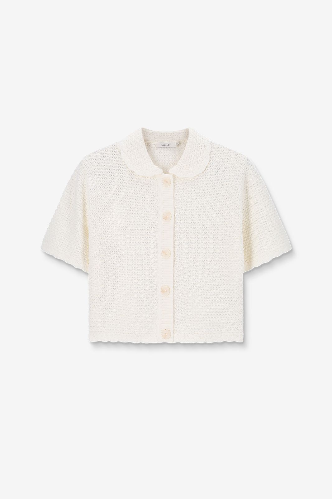 Polo tricoté - blanc