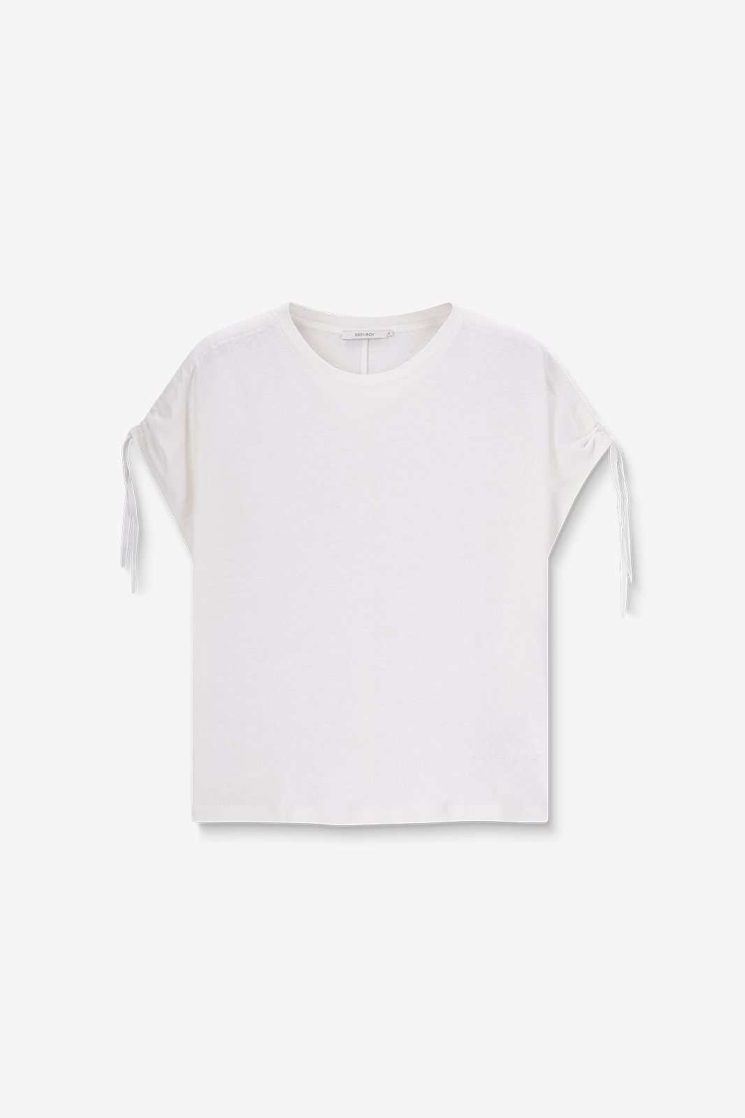 T-shirt mélange lin - blanc