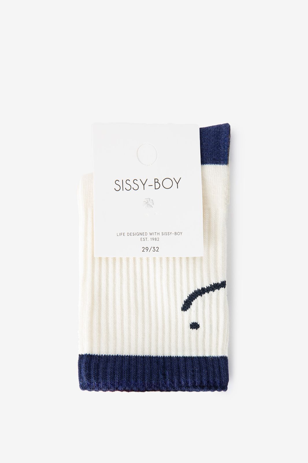 Chaussettes avec smiley - blanc