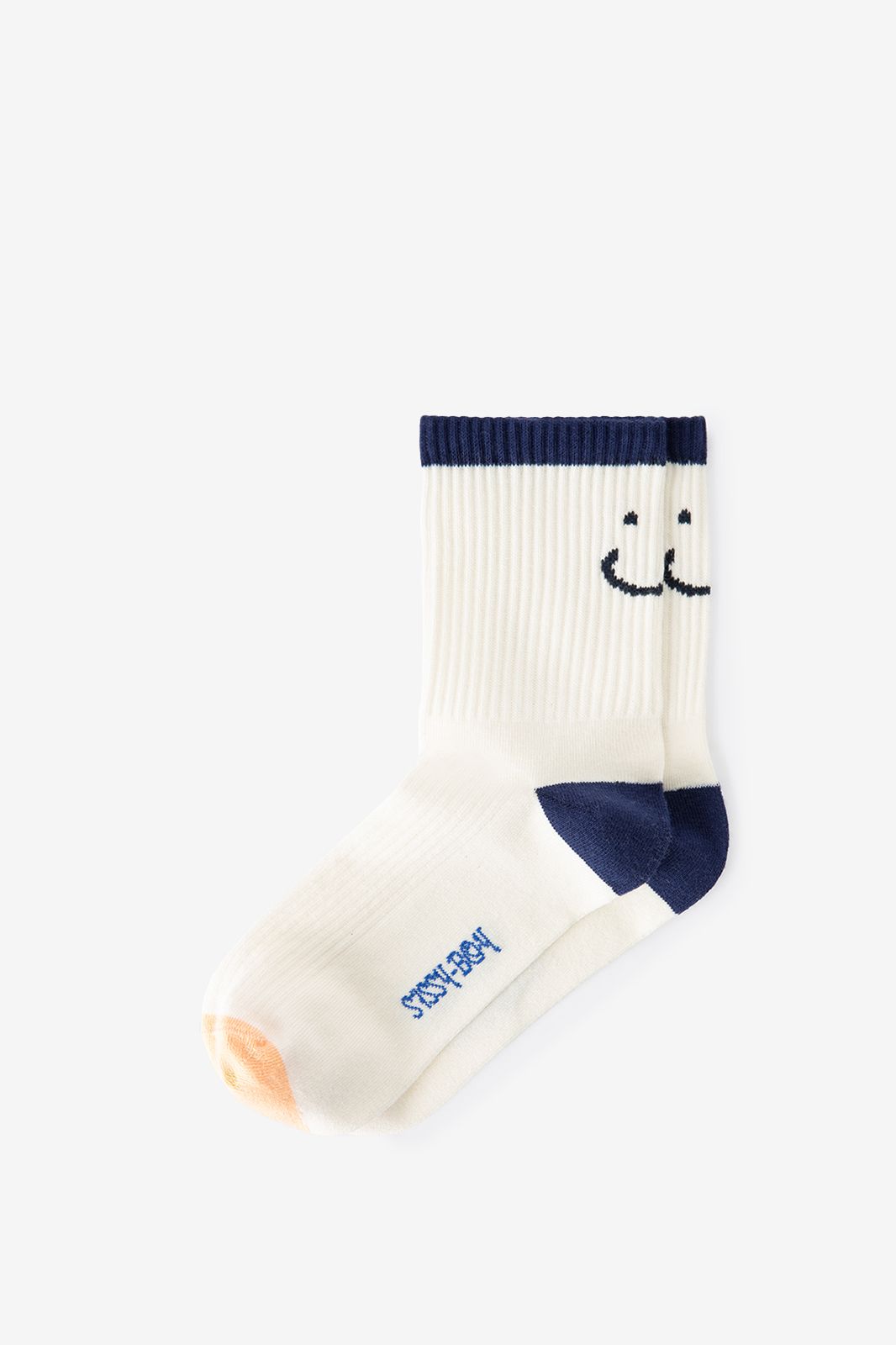 Chaussettes avec smiley - blanc