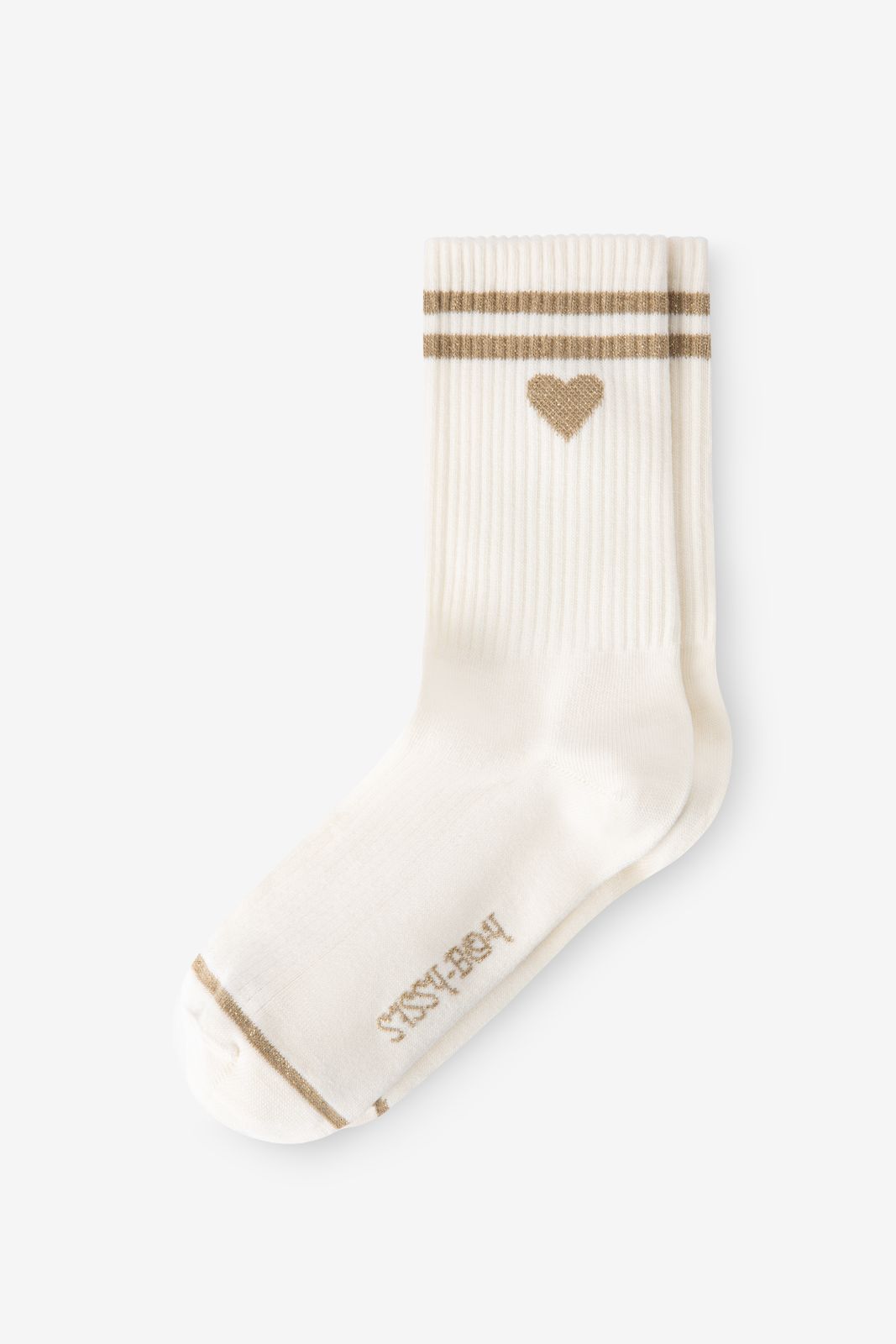 Chaussettes avec cœur - blanc