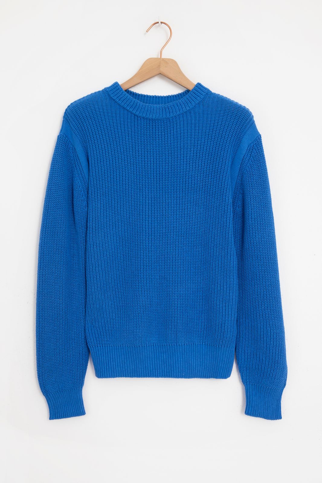 Pull tricoté - bleu
