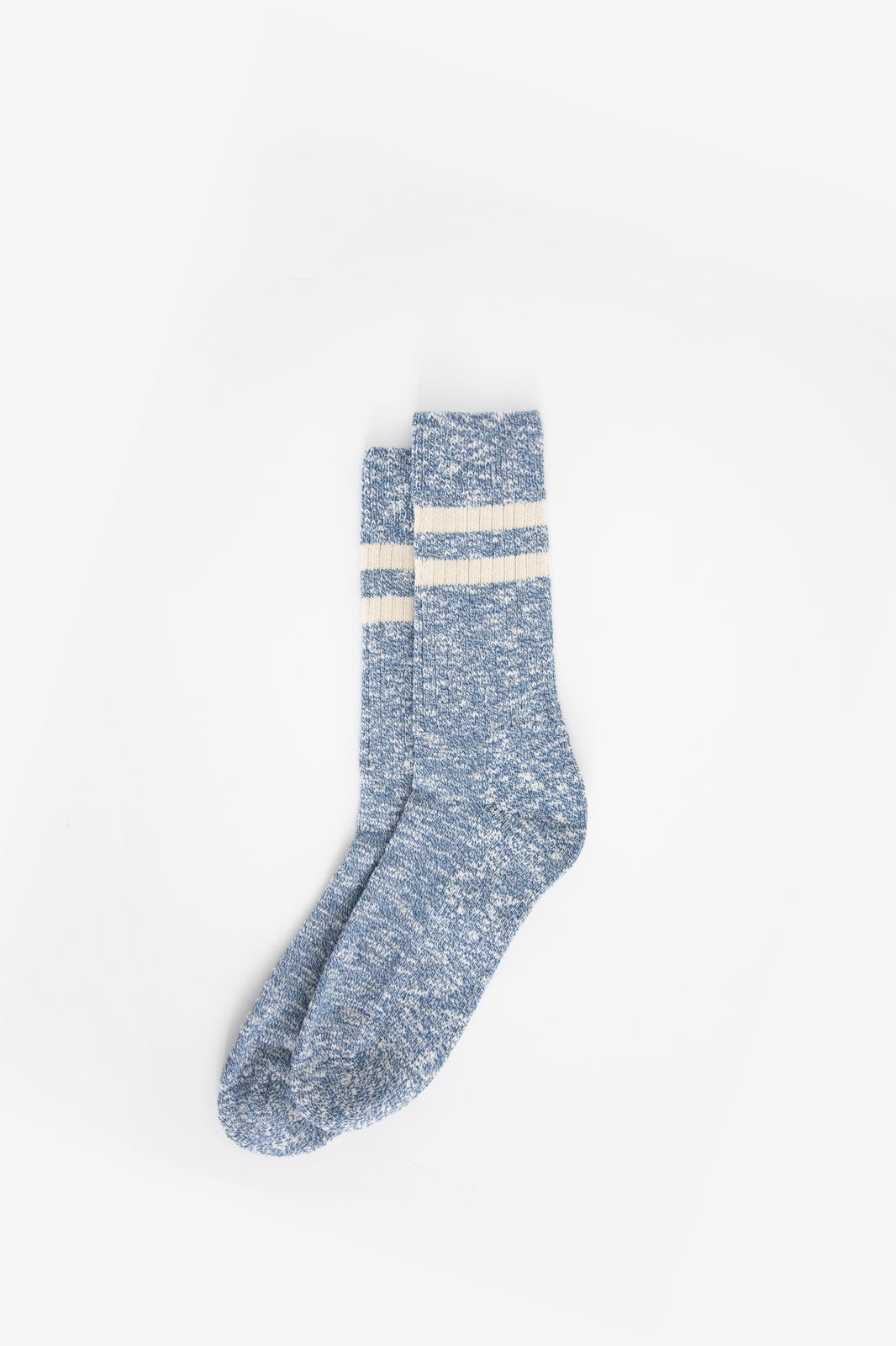 Chaussettes chaudes avec rayures - bleu