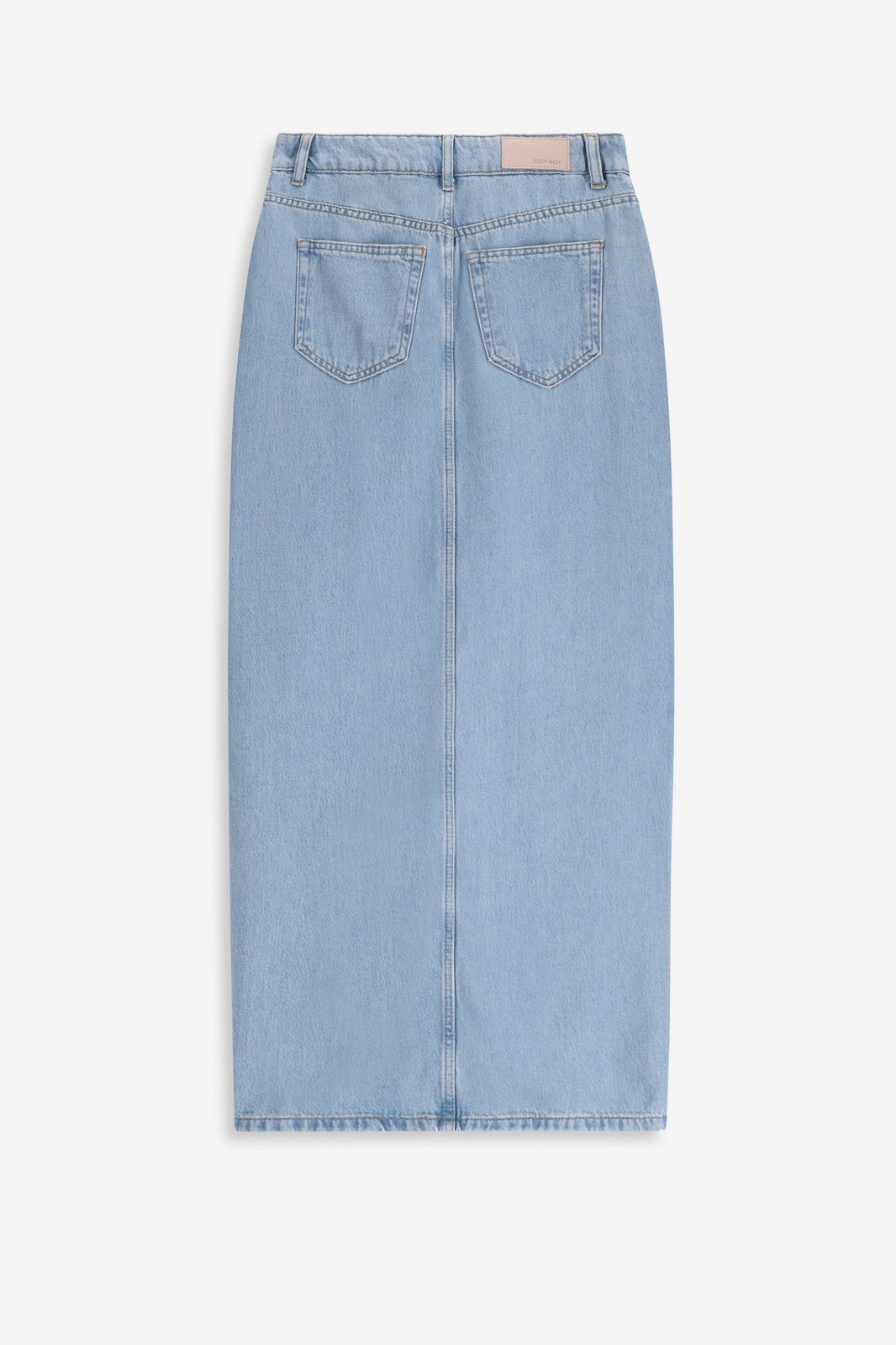 Jupe denim maxi avec fente