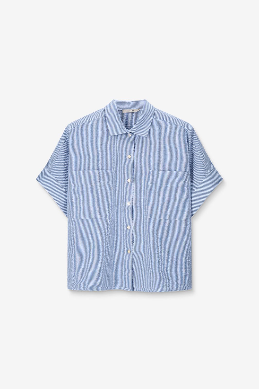 Blouse rayée - bleu