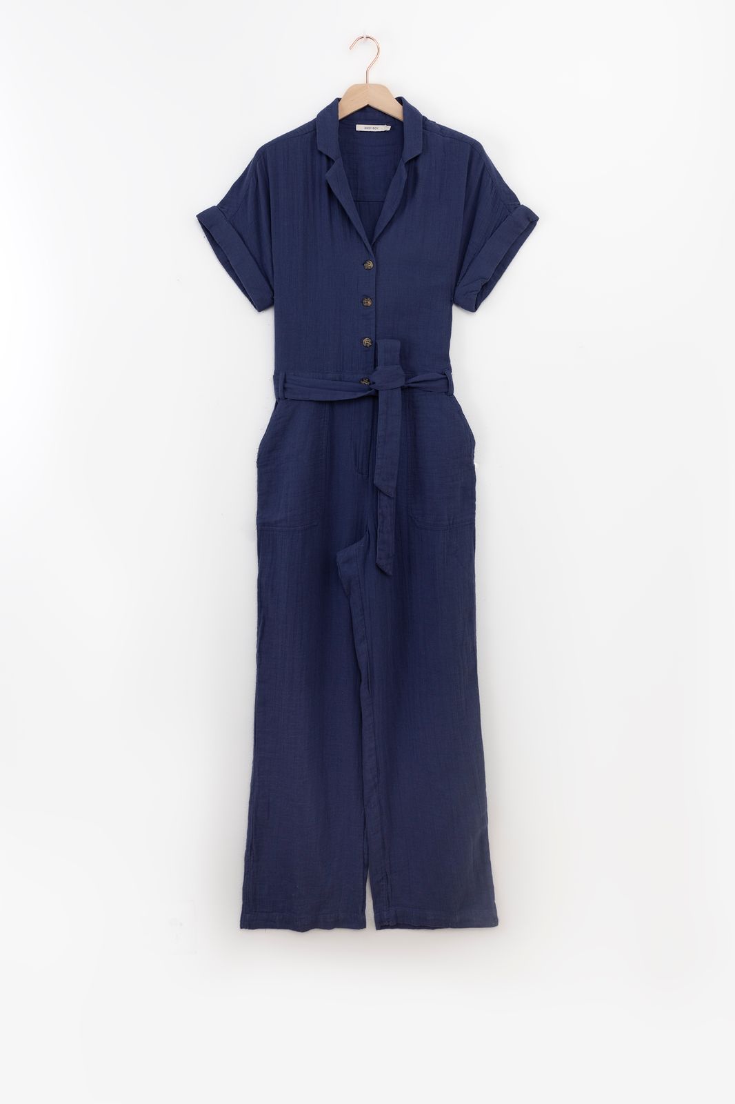Combinaison avec col revers - bleu