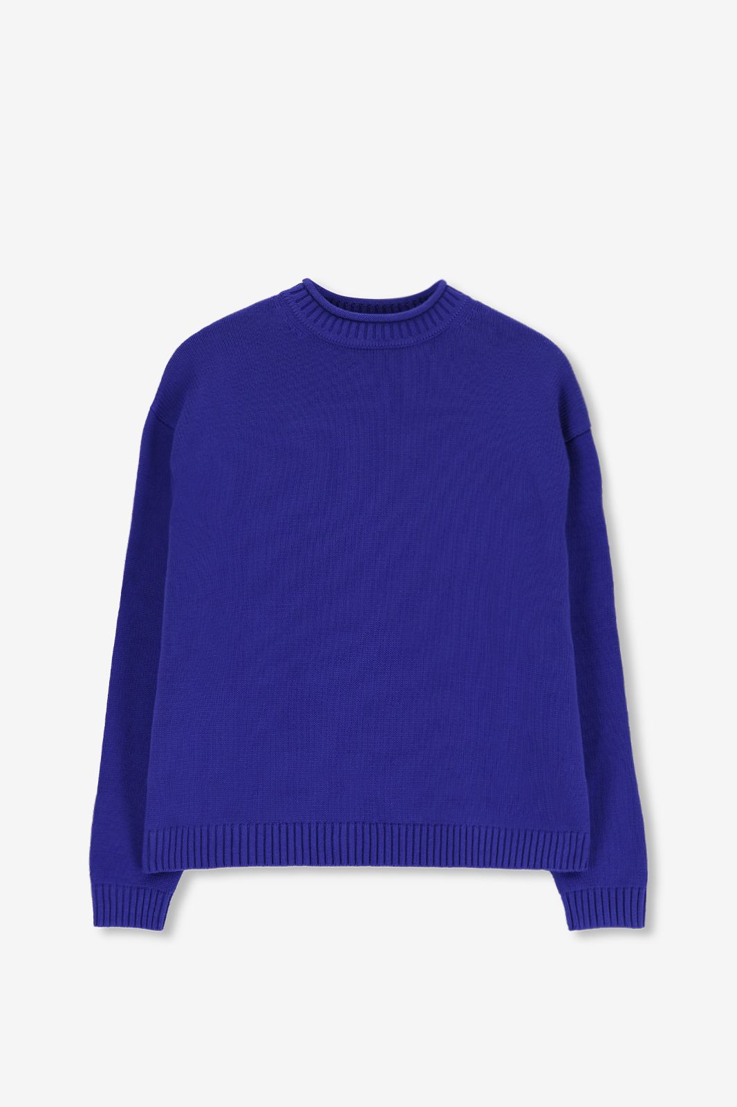 Pull tricoté - bleu foncé