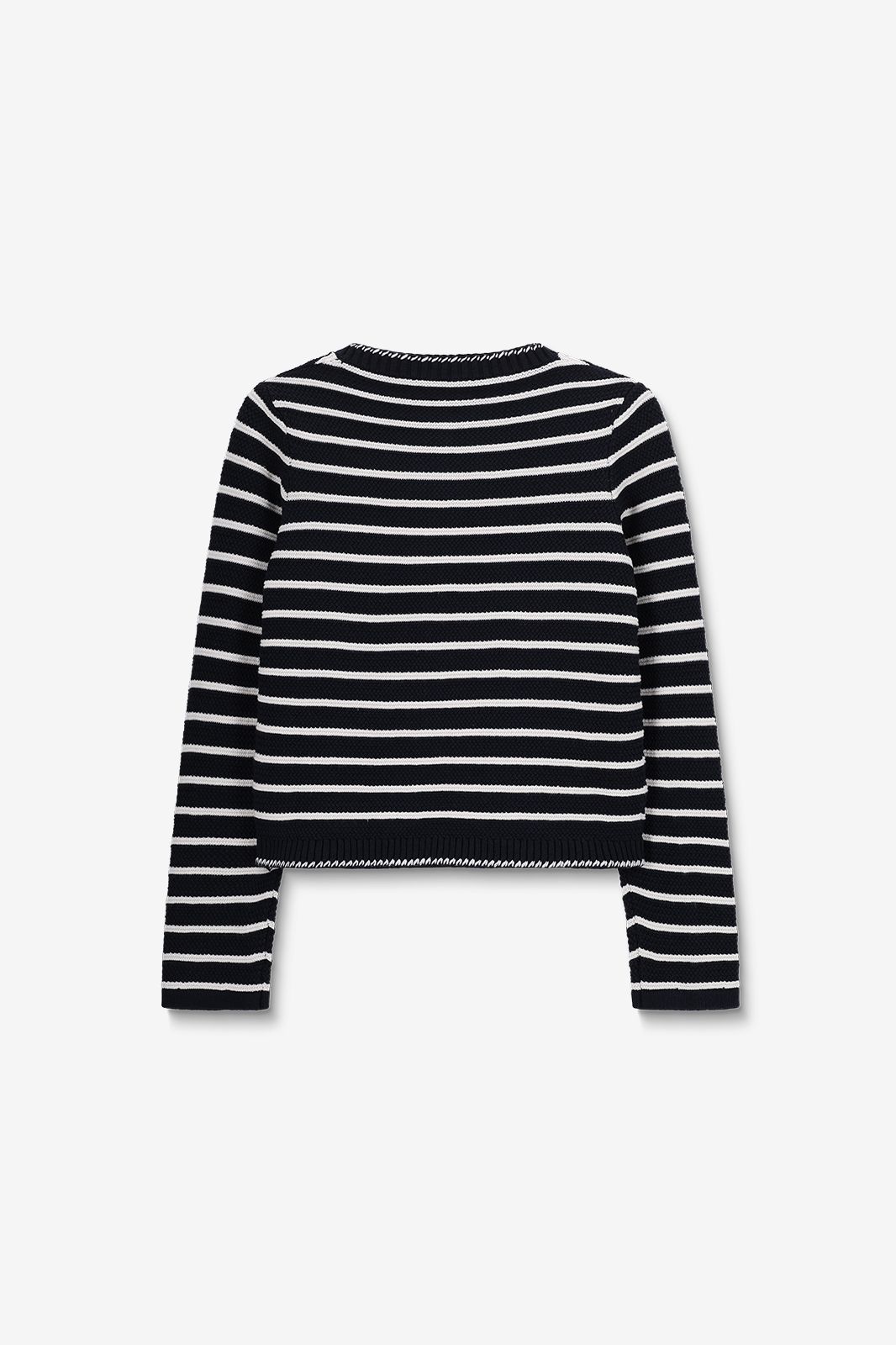 Gilet rayé - bleu foncé