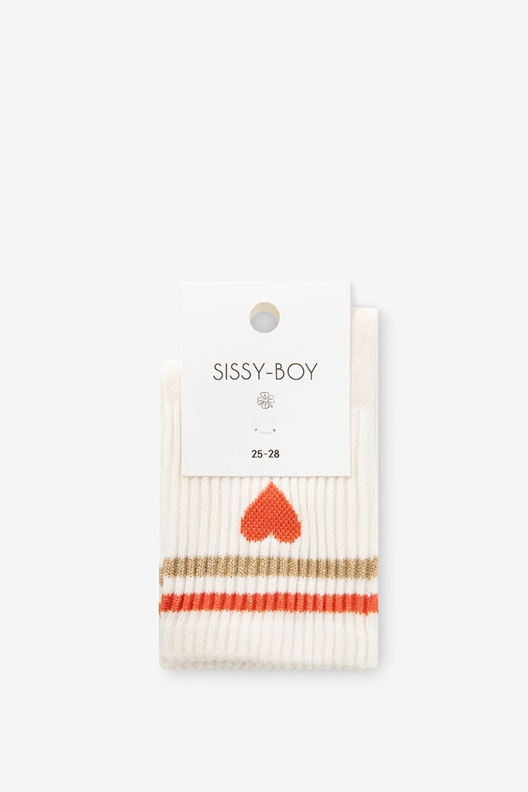 Chaussettes avec cœur - blanc