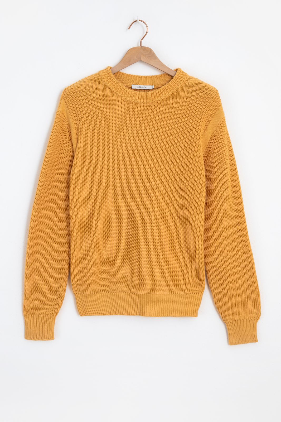 Pull tricoté - jaune