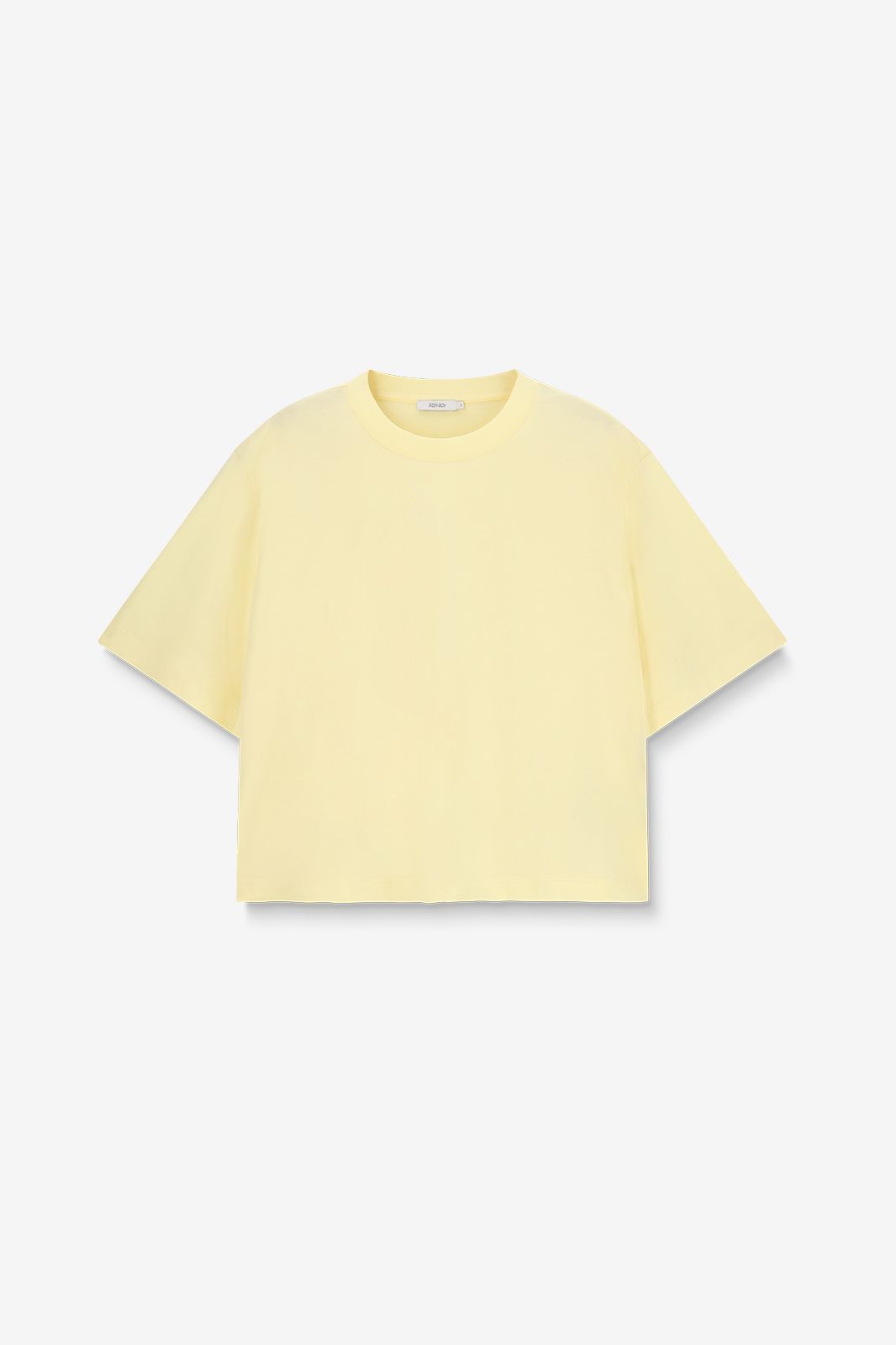 T-shirt boxy - jaune clair