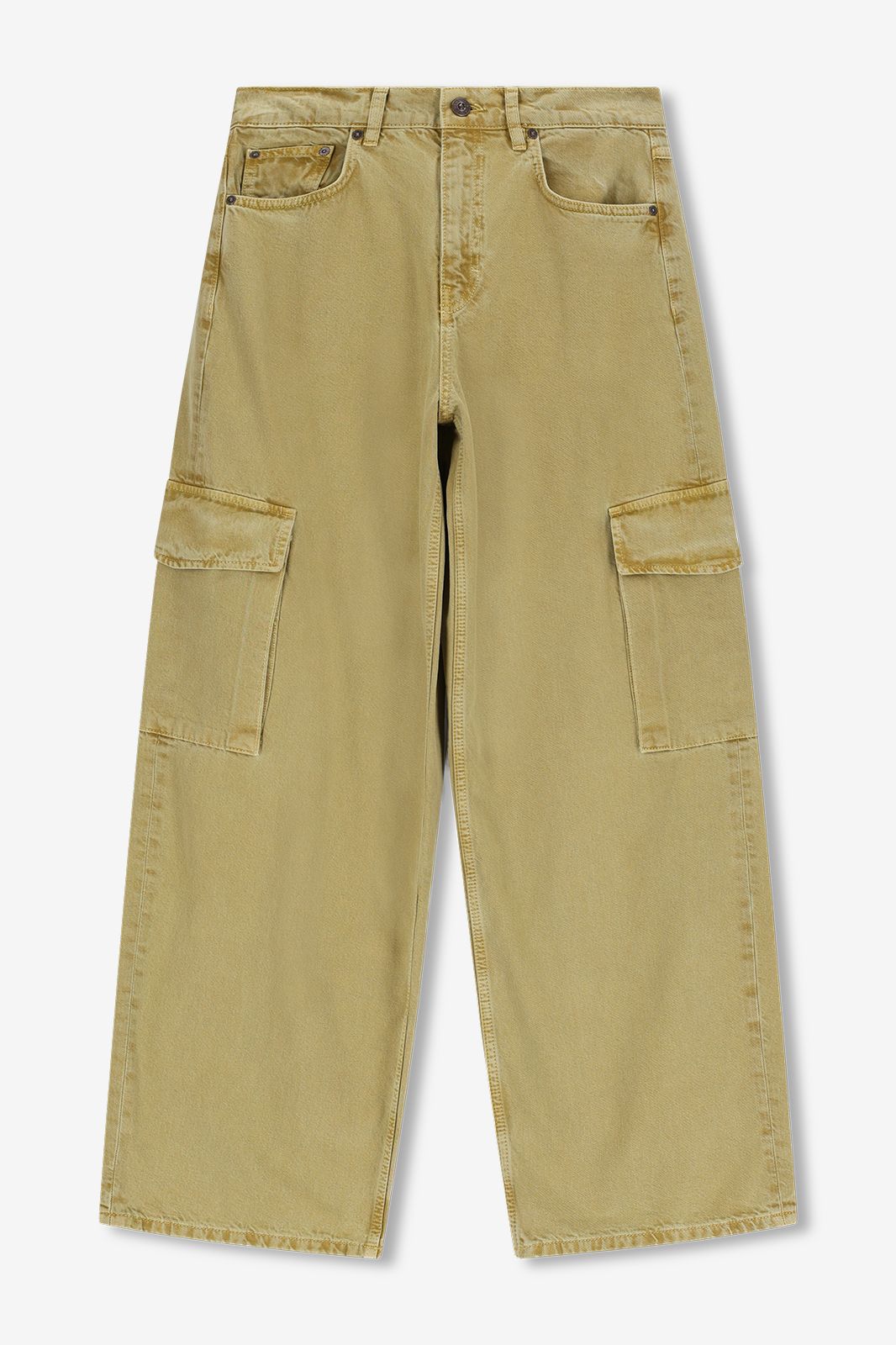 Pantalon cargo - jaune foncé