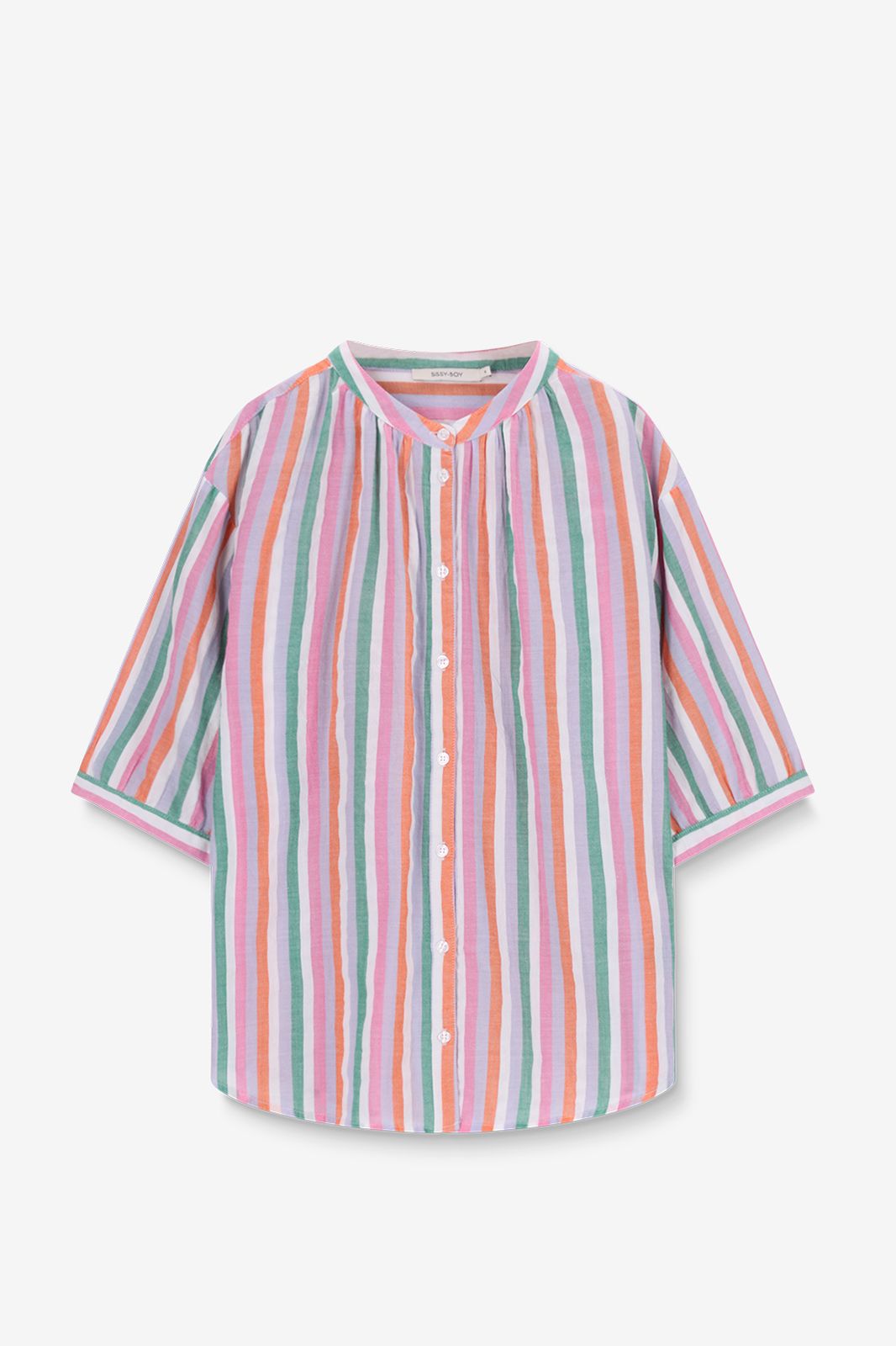 Blouse rayée - multicolore