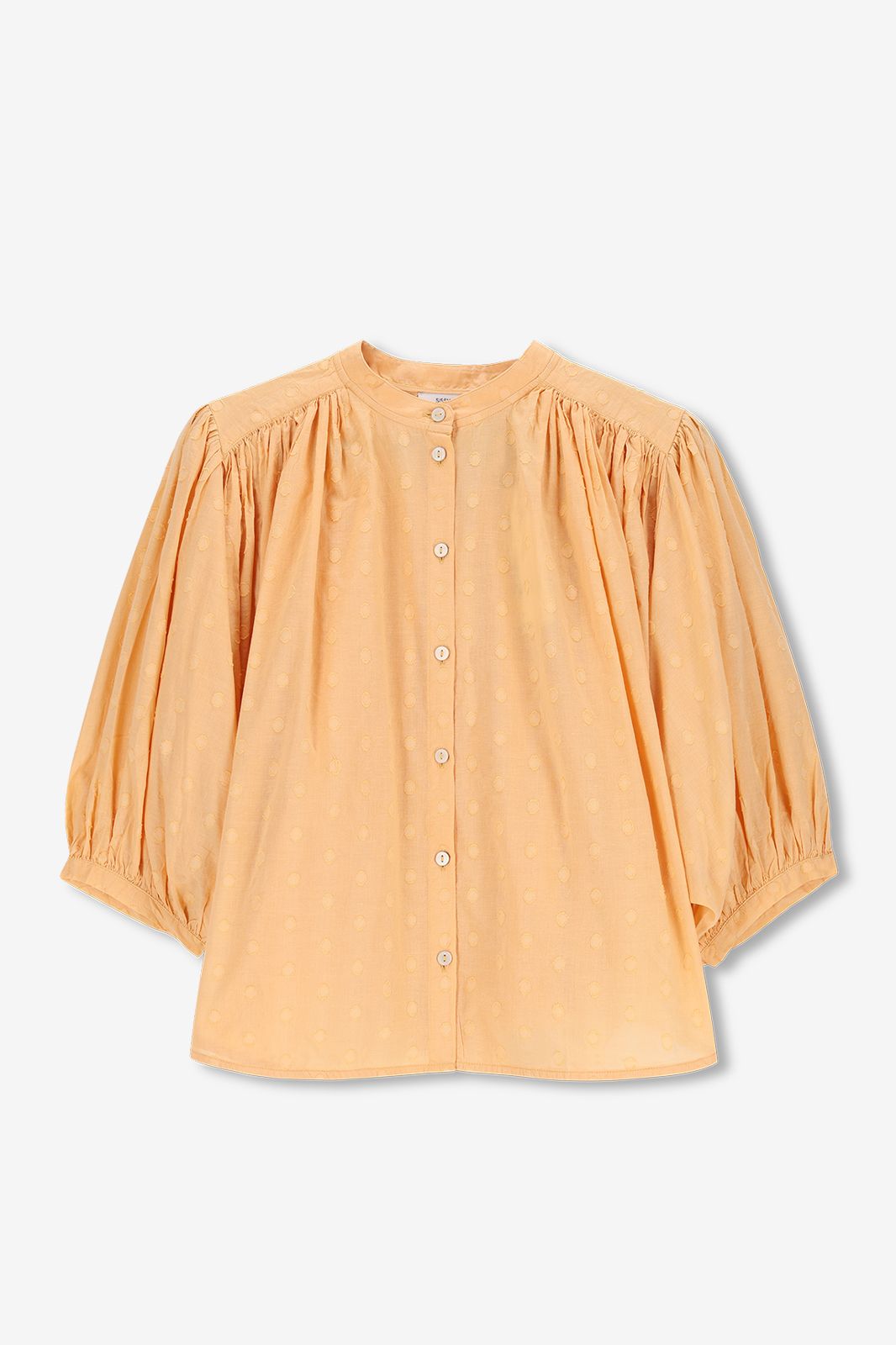 Blouse jacquard - orange clair