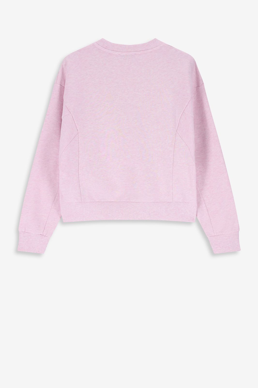 Pull avec détails nervurés - rose