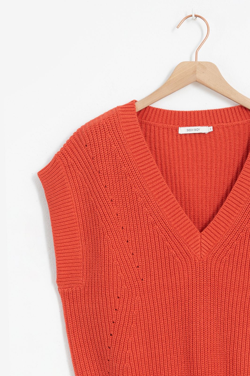 Spencer tricoté - rouge