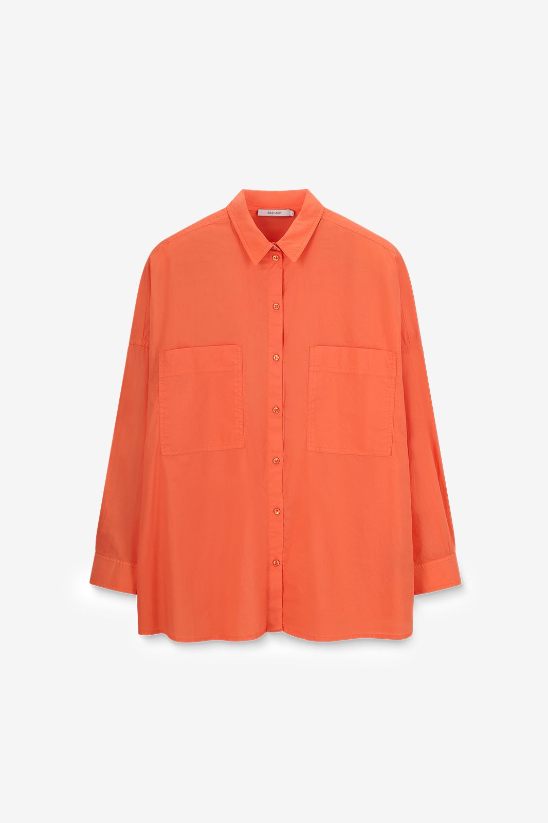 Blouse ample - rouge orangé