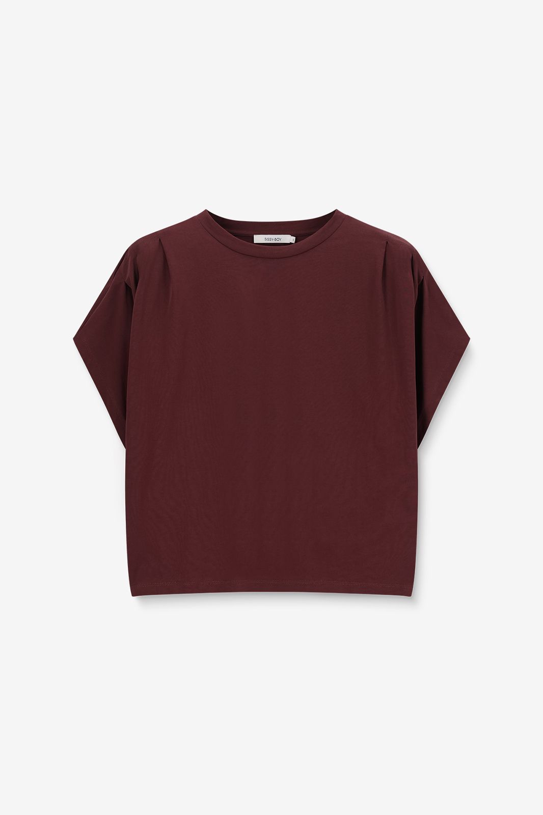 T-shirt boxy - rouge foncé