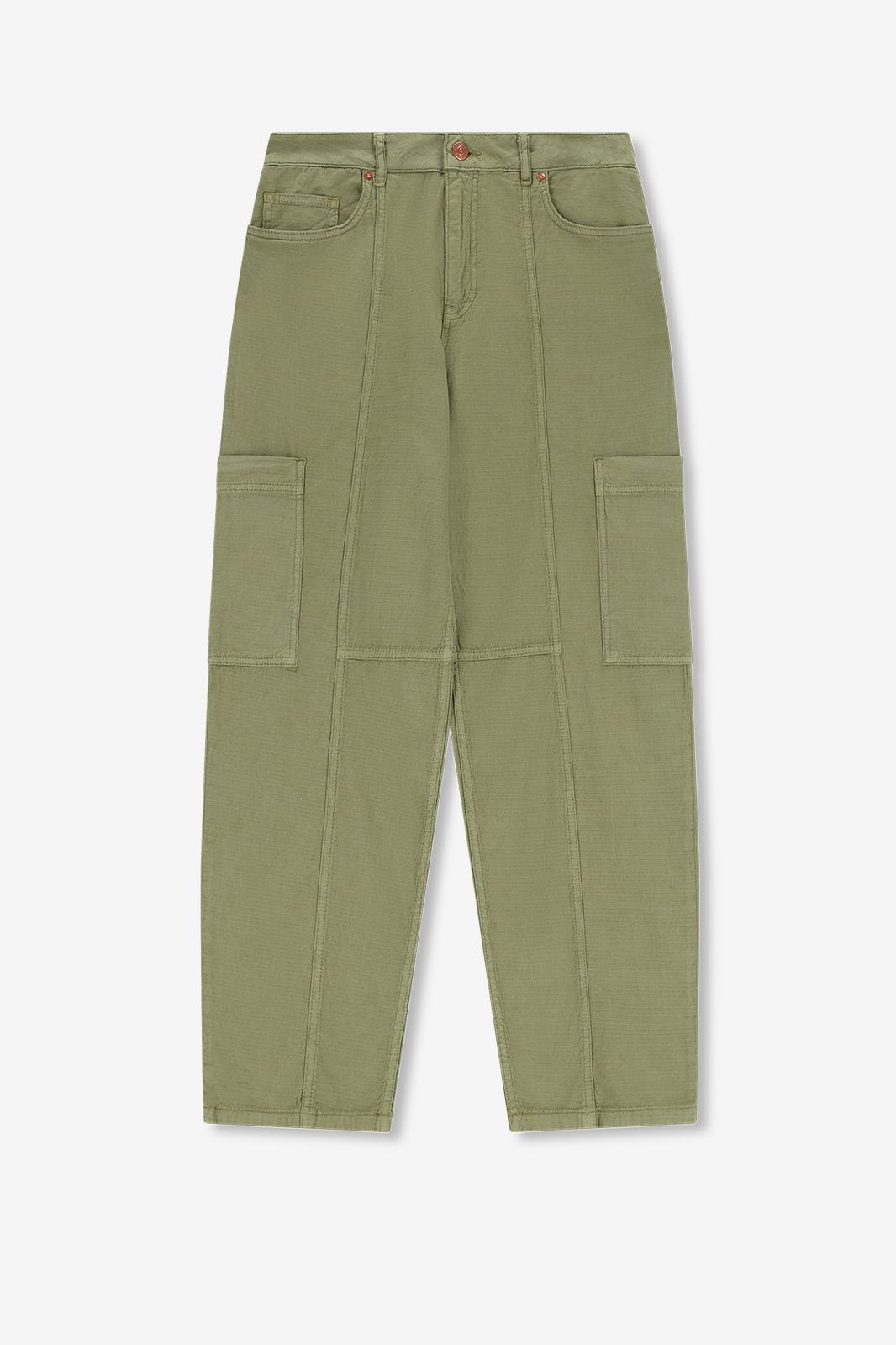Pantalon avec poches plaquées - vert
